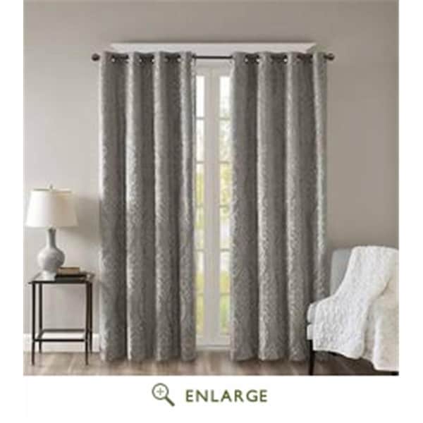 Sun Smart 50 x 108 in. Mirage Knitted Jacquard Total Blackout Panel; Champagne SS40-0015 - main